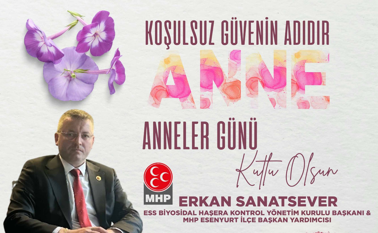 ERKAN SANATSEVER-ANNELER GÜNÜ KUTLAMA İLANI
