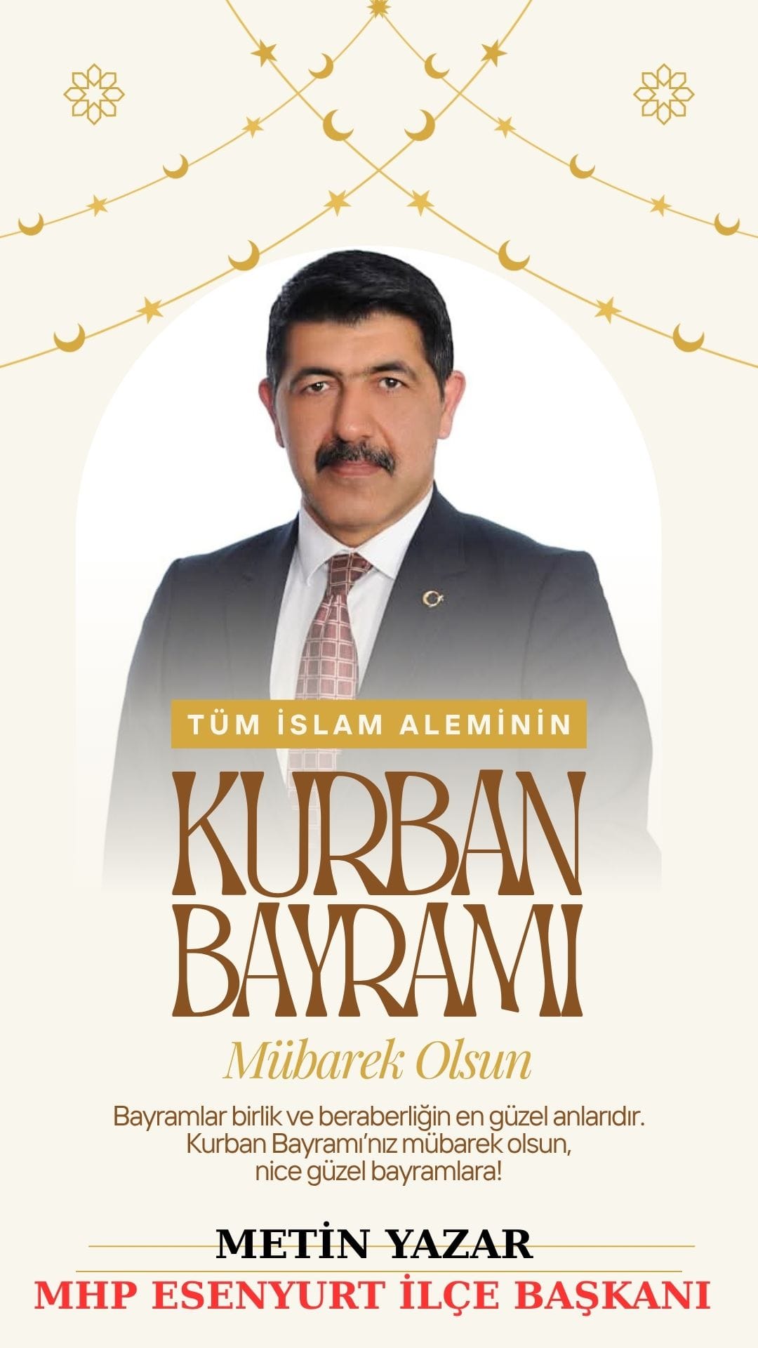 METİN YAZAR-KURBAN BAYRAMI KUTLAMA İLANI