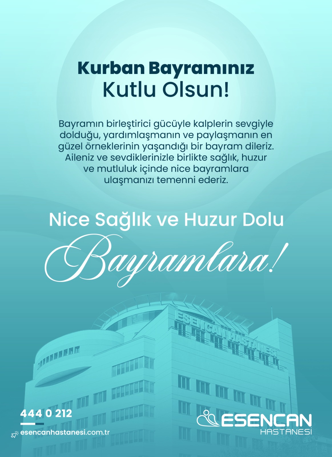 ÖZEL ESENCAN HASTANESİ-KURBAN BAYRAMI KUTLAMA İLANI