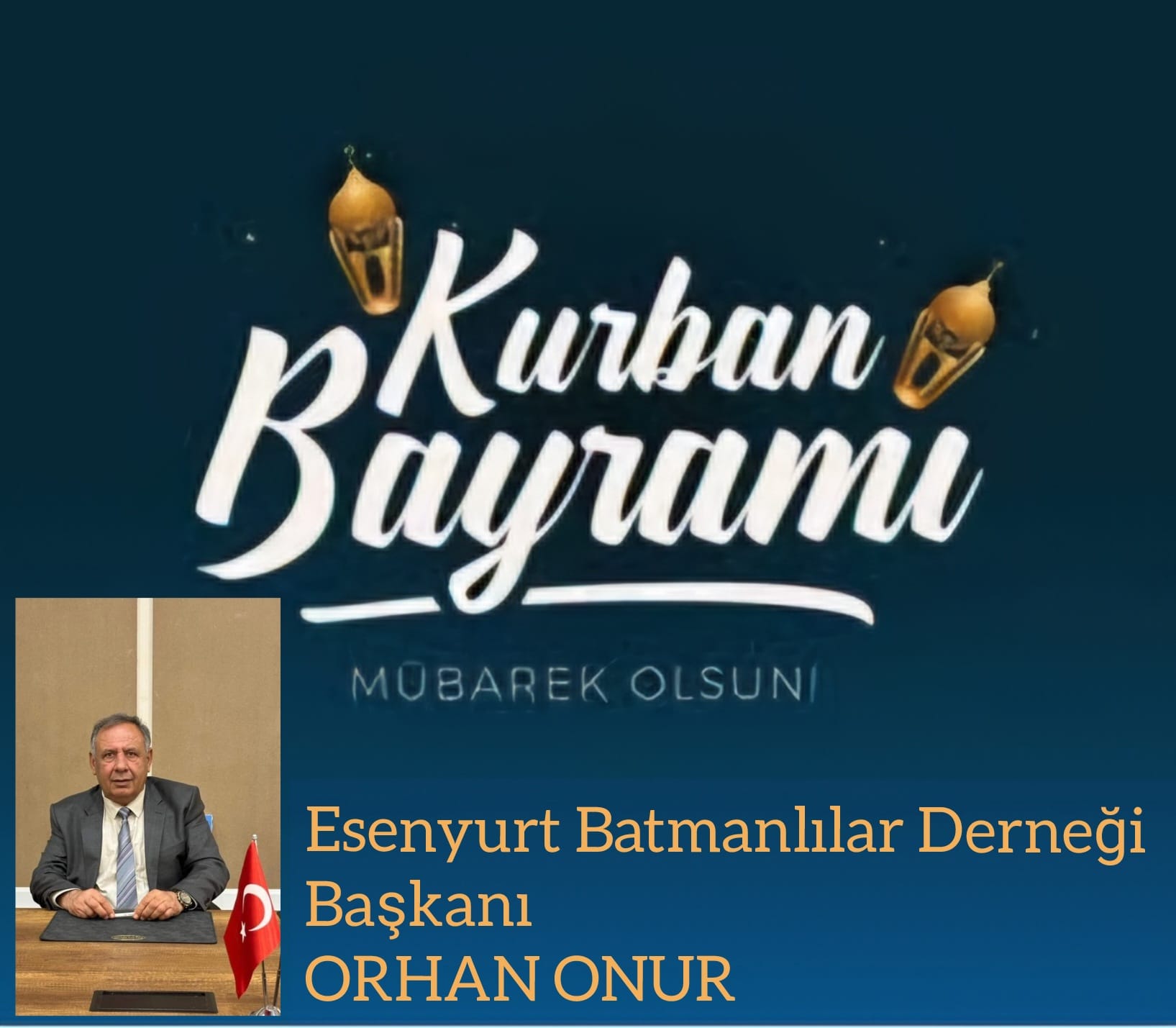 ORHAN ONUR-KURBAN BAYRAMI İLANI