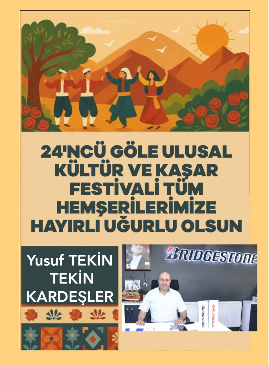 YUSUF TEKİN- FESTİVAL MESAJI..