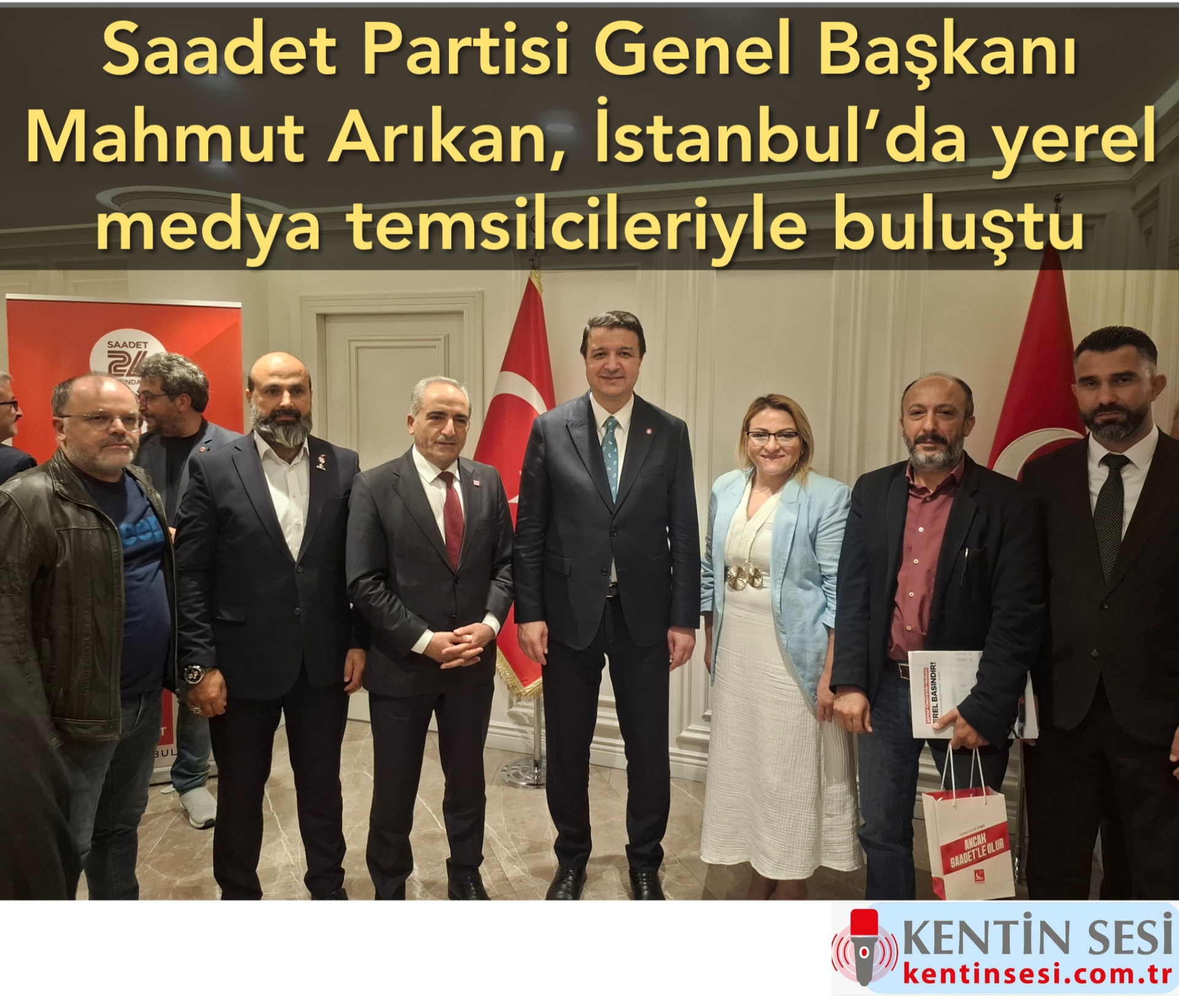 Saadet Partisi Genel Başkanı Mahmut Arıkan, İstanbul’da yerel medya temsilcileriyle buluştu