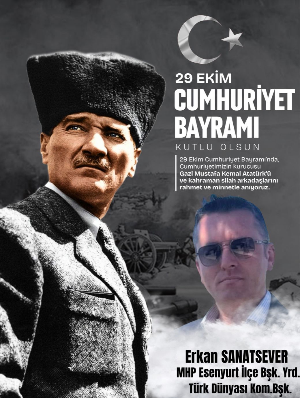 Erkan SANATSEVER- 29 Ekim Cumhuriyet Bayramı Kutlama Mesajı